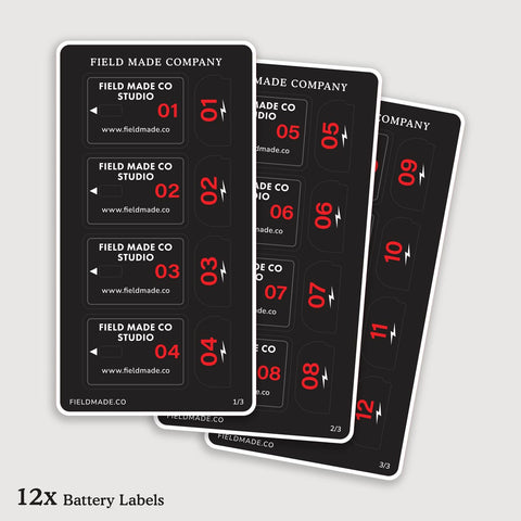 Customizable Labels for Canon LP-E6NH Batteries