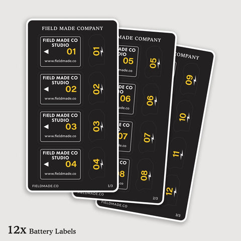 Étiquettes personnalisables pour batteries Nikon EN-EL15