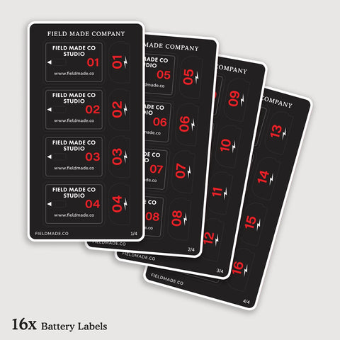 Customizable Labels for Canon LP-E6NH Batteries