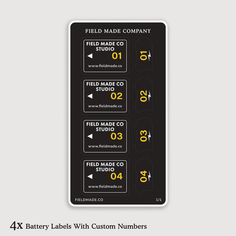Étiquettes personnalisables pour batteries Nikon EN-EL15
