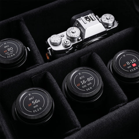 Field Made Co rear lens indicator labels for Fujifilm XF lenses