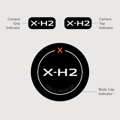 Autocollant identifiant pour caméra Fujifilm XF - Classique