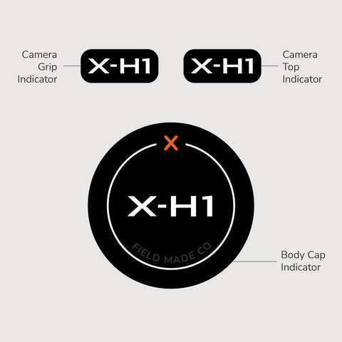 Autocollant identifiant pour caméra Fujifilm XF - Classique