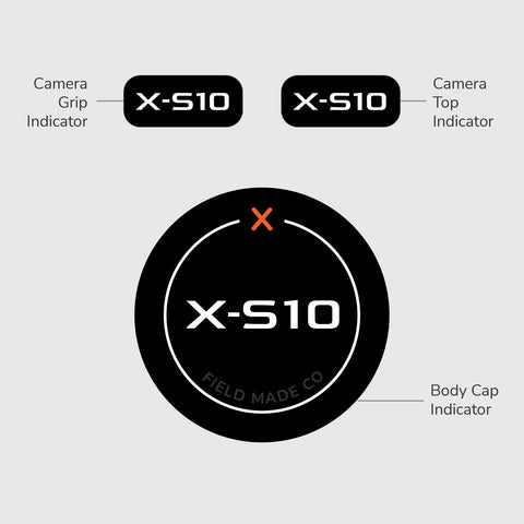 Autocollant identifiant pour caméra Fujifilm XF - Classique