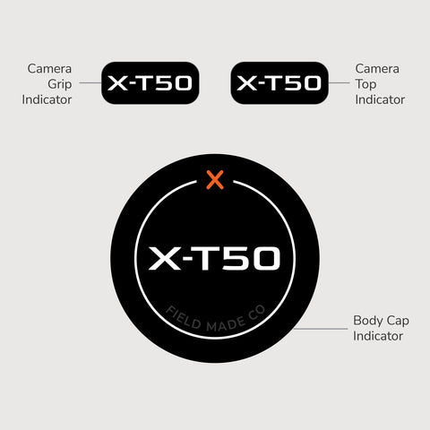 Autocollant identifiant pour caméra Fujifilm XF - Classique