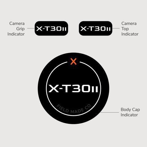 Autocollant identifiant pour caméra Fujifilm XF - Classique