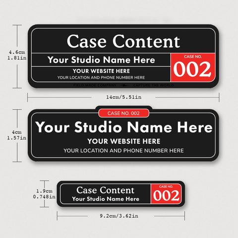 Customizable Gear Case ID Labels