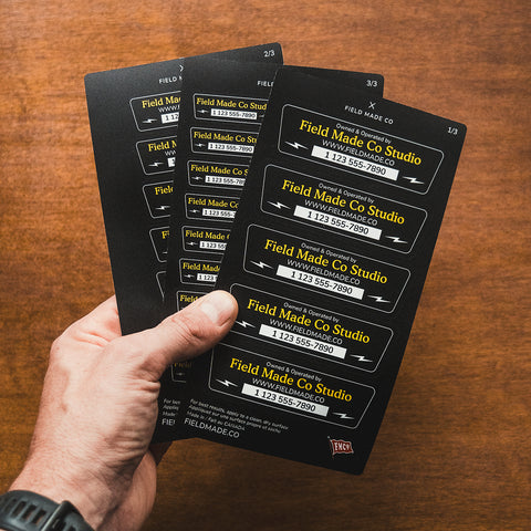 Customizable Gear ID Labels Set