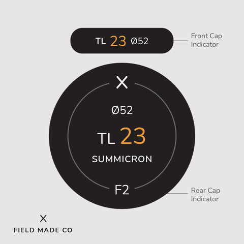 Indicateur d'objectif pour Leica TL