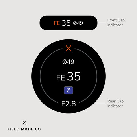 Indicateur d'objectif pour Sony FE