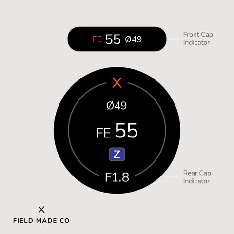 Indicateur d'objectif pour Sony FE