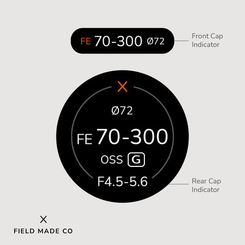 Indicateur d'objectif pour Sony FE