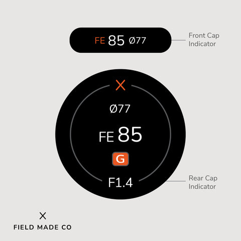 Indicateur d'objectif pour Sony FE