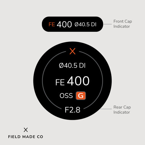 Indicateur d'objectif pour Sony FE