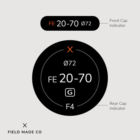 Indicateur d'objectif pour Sony FE