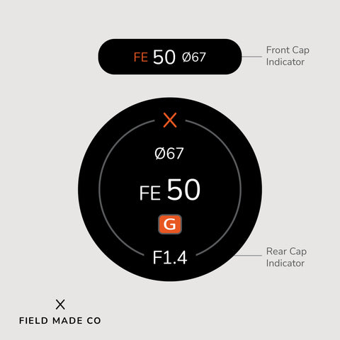 Indicateur d'objectif pour Sony FE