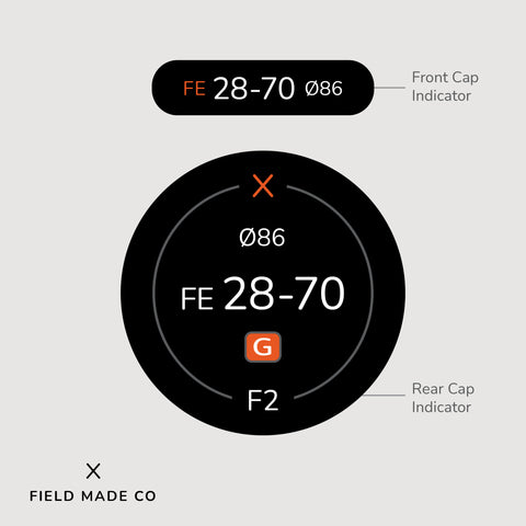 Indicateur d'objectif pour Sony FE