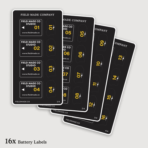 Étiquettes personnalisables pour batteries Nikon EN-EL15