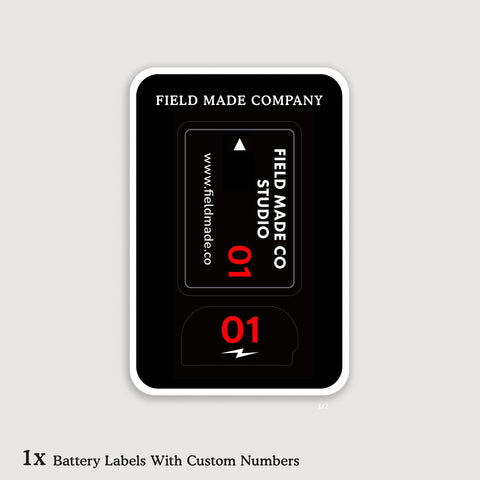 Customizable Labels for Canon LP-E6N / LP-E6 Batteries