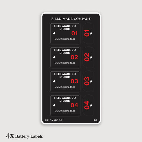 Customizable Labels for Canon LP-E6N / LP-E6 Batteries