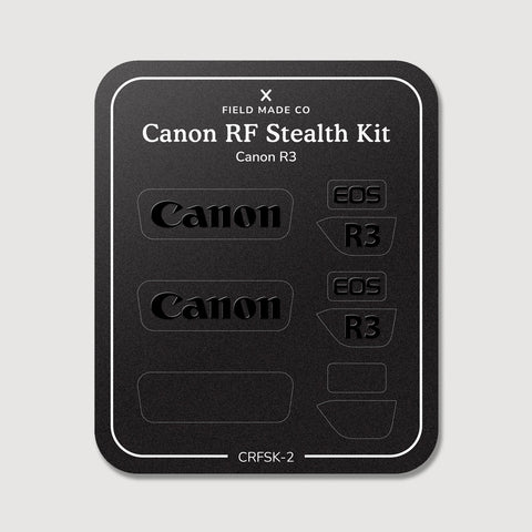 Field-Made-Co-Stealth-sticker-labels-for-Canon-R3-cameras