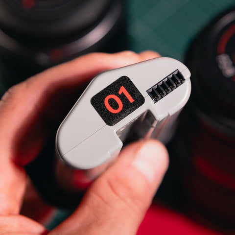 Étiquettes personnalisables pour batteries Canon LP-E19