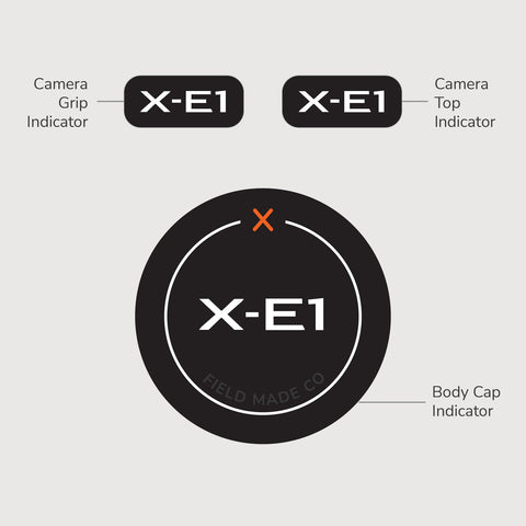 Autocollant identifiant pour caméra Fujifilm XF - Classique