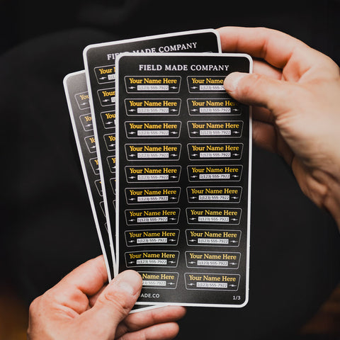 Extra Small Customizable Gear ID Labels