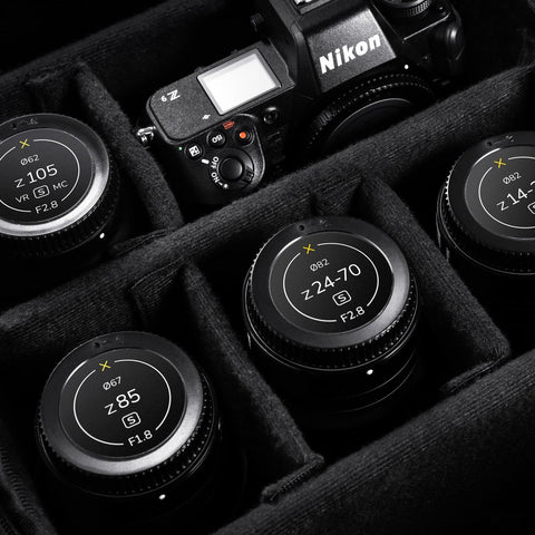 Packs d'indicateurs autocollants en vinyle pour capuchons avant et arrière d'objectifs Nikon Z
