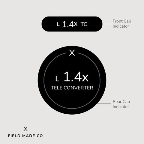 Indicateur d'objectif en vinyle pour les capuchons avant et arrière Sigma monture L