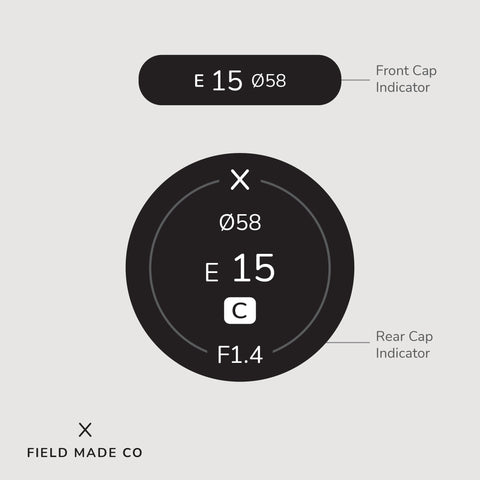 Indicateur d'objectif pour Sigma - Sony E