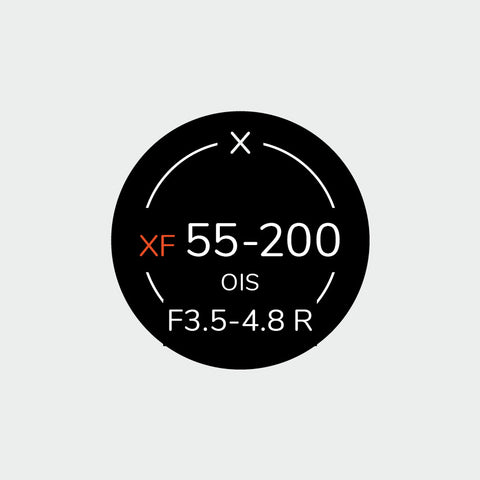 Autocollant identifiant pour objectifs Fujifilm XF