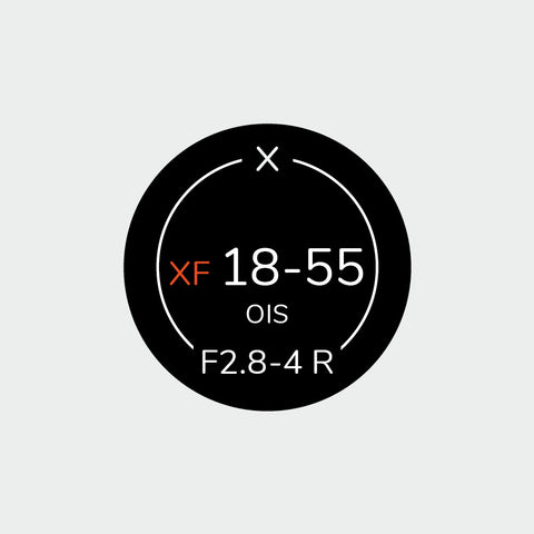 Autocollant identifiant pour objectifs Fujifilm XF