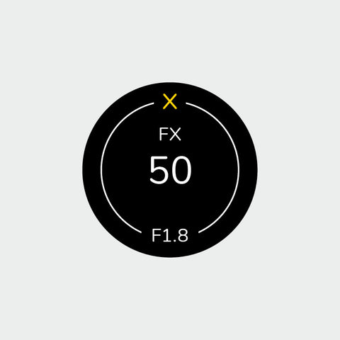 Autocollant identifiant pour objectifs Nikon FX